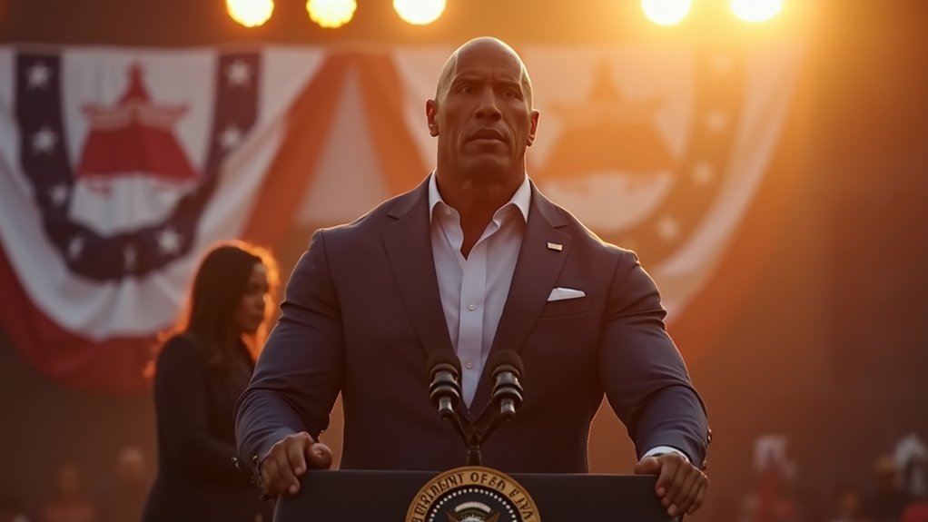 dwayne johnson leads harris